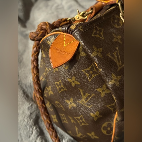 Lv speedy 30 with hand made leather fringe and braided strap. Authentic. - Picture 3 of 8